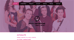 Desktop Screenshot of ensemblevariances.com